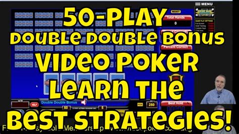 bonus video poker strategy